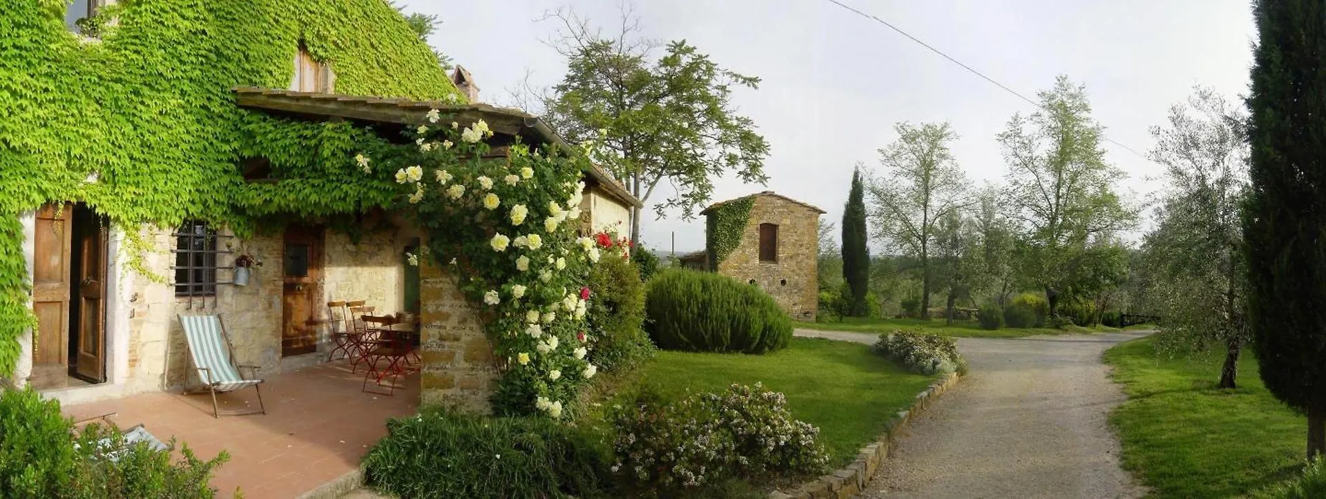 Gemuetliche Blaue Wohnung Mit Garten San Donato in Poggio Apartment